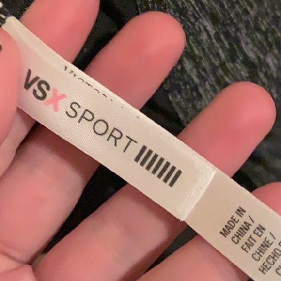 Victoria's Secret VSX Sport Lightweight Grey Black The Ultimate Sports Bra - Picture 7 of 7